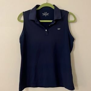 Sleeveless Vineyard Vines Performance Polo Navy Blue